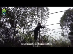 Установка одноразового тепличного скелета