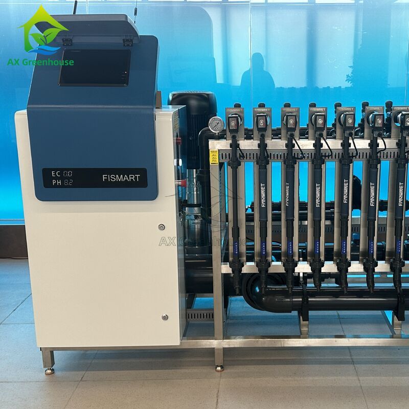 FISMART-C Drip Irrigation Fertilizer Machine with 9 Fertilizer Channels 304 Stainless Steel Frame and Precision EC/PH Control