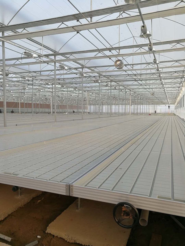 Суды парника ширины 0.71-1.78m свертывая отливают и пропускают Hydroponic таблица потока